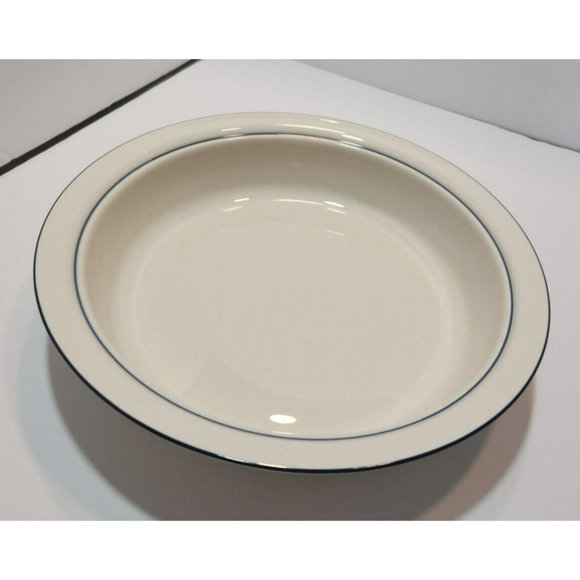 Vtg Lenox Poppies on Blue Vegetable/Serving Dish 9.75" x 2.25" Made in USA - Picture 2 of 7